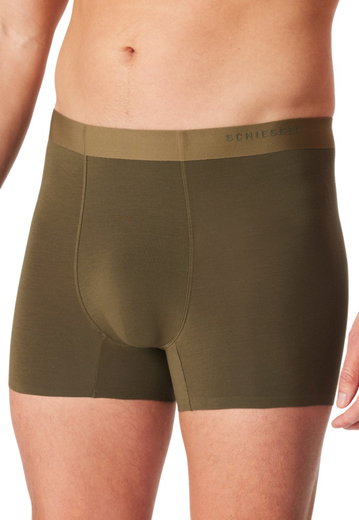 Schiesser Boxershorts Modern Bonded olivegrün Herren - 1 Stück